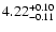 $\rm 4.22^{+0.10}_{-0.11}$