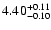 $\rm 4.40^{+0.11}_{-0.10}$
