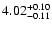 $\rm 4.02^{+0.10}_{-0.11}$