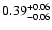 $\rm0.39^{+0.06}_{-0.06}$