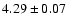 $4.29 \pm 0.07$