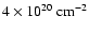 $4\times 10^{20}~\rm {cm^{-2}}$