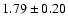 $1.79 \pm 0.20$