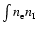 $\int n_{\rm e}n_{\rm I}$