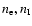 $n_{\rm e}, n_{\rm I}$