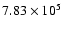 $7.83\times10^5$