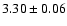 $3.30\pm0.06$
