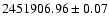 $2451906.96 \pm
0.07$