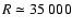 $R \simeq35~000$