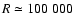 $R\simeq100~000$
