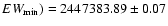 $EW_{\rm min})=2447383.89\pm0.07$