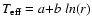$T_{\rm eff}=a{+}b~ln(r)$