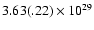 $3.63(.22)\times10^{29}$
