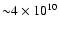 ${\sim} 4\times10^{10}$
