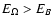 $E_{\Omega} > E_{B}$