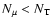 $N_{\mu} < N_{\rm T}$