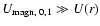 $U_{\rm magn, \;0, 1} \gg U(r)$