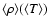 $\langle\rho\rangle (\langle T\rangle)$