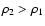 $\rho_2 > \rho_1$