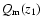 $Q_{\rm m}(z_1)$