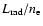 $L_{\rm rad}/n_{\rm e}$