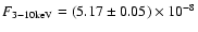 $F_{\rm 3{-}10 keV}=(5.17 \pm0.05) \times 10^{-8}$