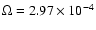 $\Omega=2.97 \times 10^{-4}$