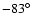 $-83\hbox{$^\circ$ }$