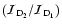 $\left({\cal{I}}_{{\rm {D}}_2}/{\cal{I}}_{{\rm {D}}_1}\right)$