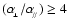 $(\alpha_{\!_\perp}/\alpha_{\!_{/\!/}})\ge4$