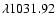 $\lambda1031.92$