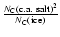 $\frac{{N}_{\rm C}{\rm (c.a.~salt)}^2}{{N}_{\rm C}({\rm ice})}$