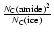 $\frac{{N}_{\rm C}{\rm (amide)}^2}{{N}_{\rm C}({\rm ice})}$