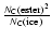 $\frac{{N}_{\rm C}{\rm (ester)}^2}{{N}_{\rm C}({\rm ice})}$