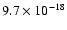 $9.7\times 10^{-18}$