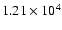 $1.21\times 10^4$