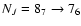 $N_J=8_7 \to 7_6$