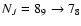 $N_J=8_9 \to 7_8$