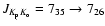 $J_{K_{\rm p}K_{\rm o}}= 7_{35}\to 7_{26}$