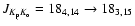 $J_{K_{\rm p}K_{\rm o}}=18_{4,14}\to 18_{3,15}$