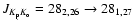 $J_{K_{\rm p}K_{\rm o}}=28_{2,26}\to 28_{1,27}$