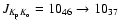 $J_{K_{\rm p}K_{\rm o}}=10_{46}\to 10_{37}$