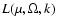 $L(\mu,\Omega,k)$