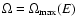 $\Omega=\Omega_{\rm max}(E)$