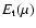 $E_{\rm t}(\mu)$