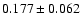 $ 0.177\pm 0.062$