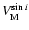 $V_{\rm M}^{\sin i}$