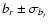 $ b_r \pm \sigma_{b_r}$