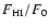 $F_{\rm HI}/F_0$