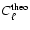 $C_\ell^{\rm theo}$